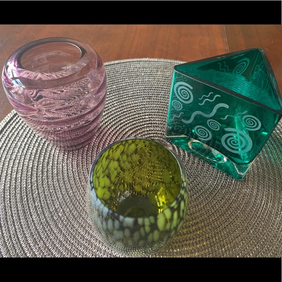 Glass handmade votive candle holders or vases❣️ - Picture 5 of 7